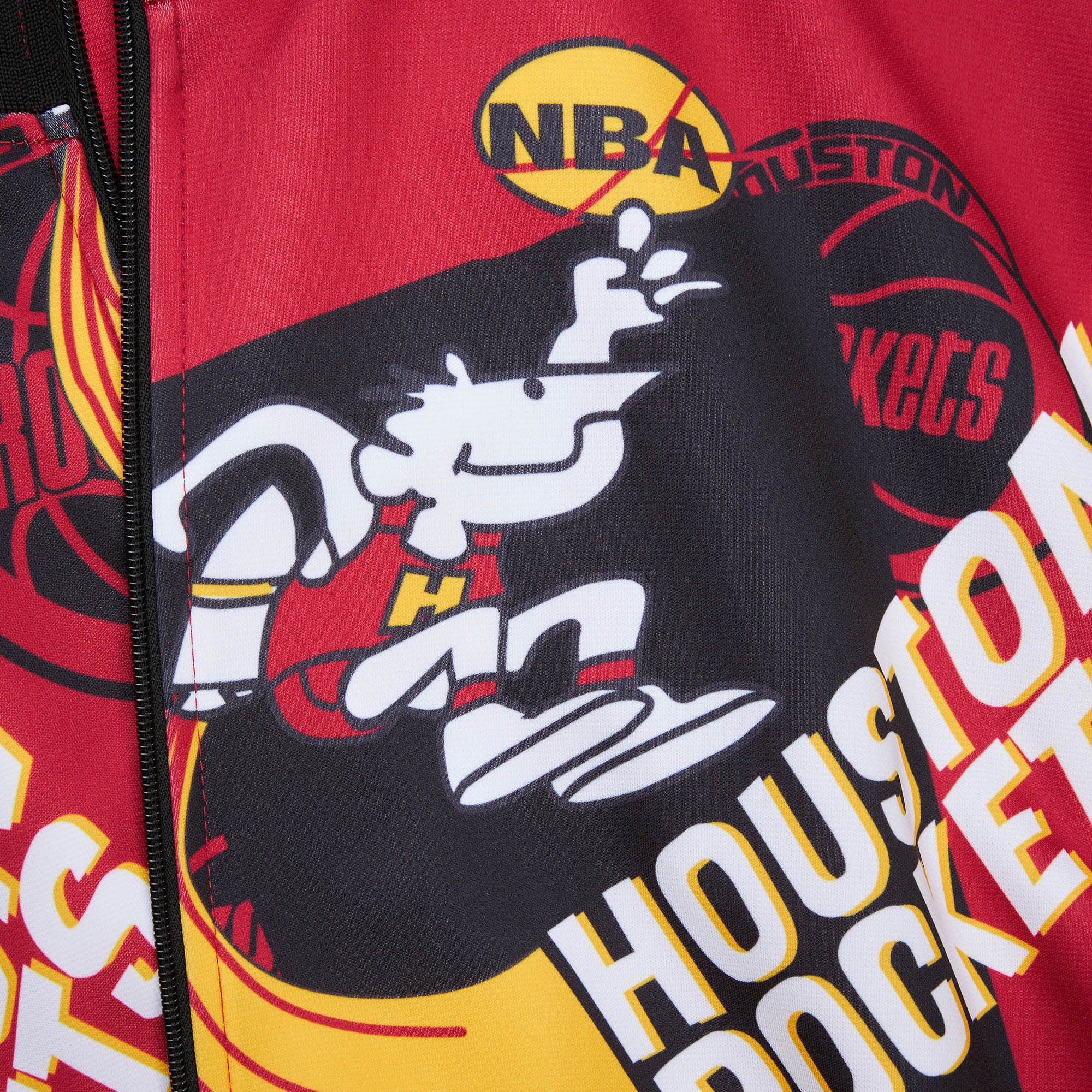 Men's Houston Rockets Mitchell & Ness HWC Track Jacket - Image 4
